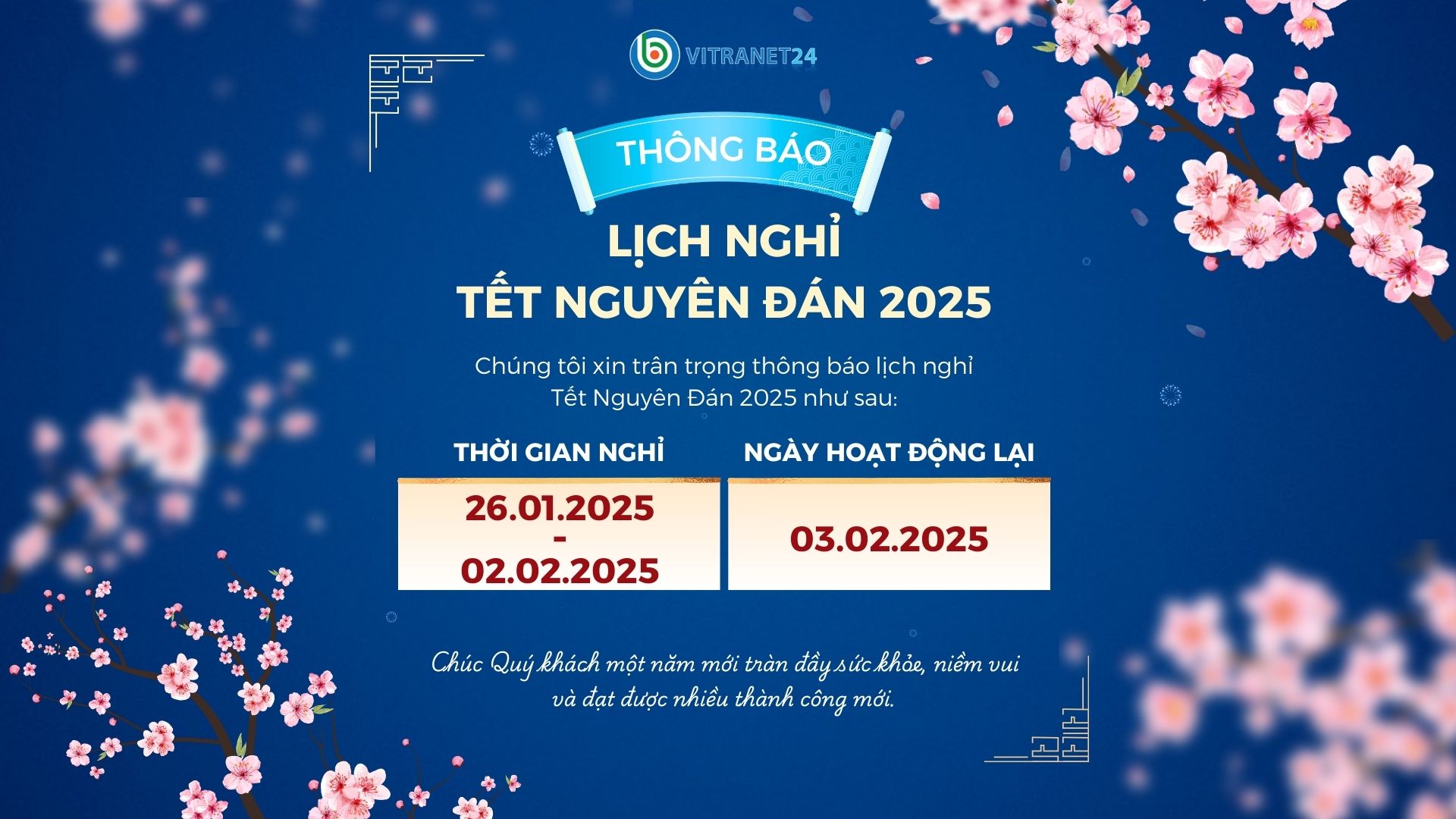 Lịch nghỉ Tết Ất Tỵ 2025